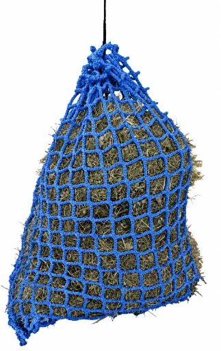 Sac filet à foin Bleu, 1,50 × 1 m, maille 100 mm