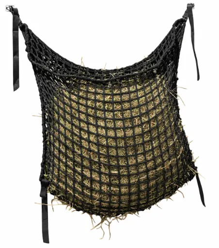 Enveloppe filet à foin Noir, 1 × 0,90 m, maille 45 mm