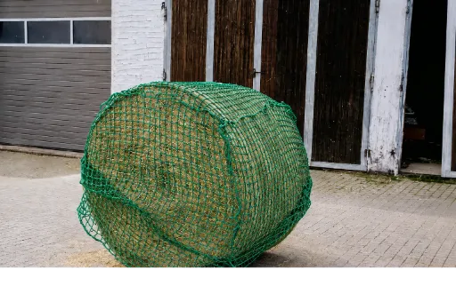 Filet à foin pour balle ronde Vert, 1,60 × 1,40 m, maille 60 mm