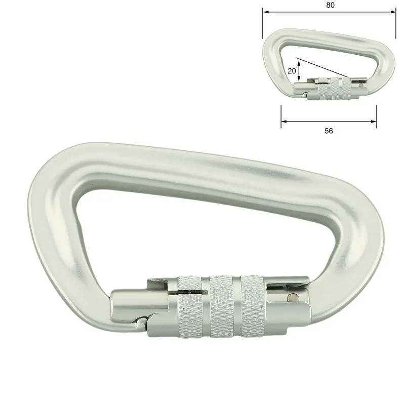 [A7802TN/S] Mousqueton en aluminium 80 mm – Verrouillage à baïonnette